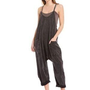 Free People Movement Hot Shot Black X-Large Onesie Zipper Front Pocket